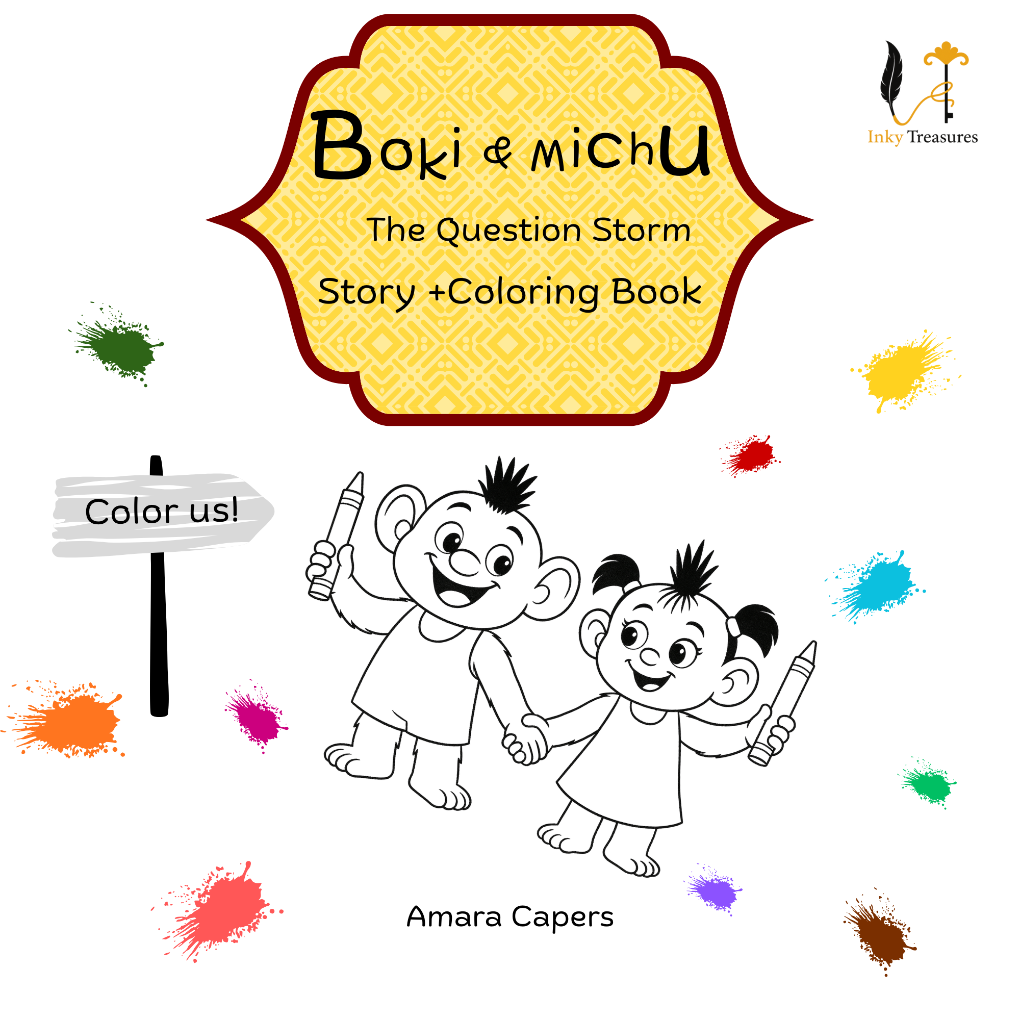 wcoloring pages boki & michu the question storm (2)