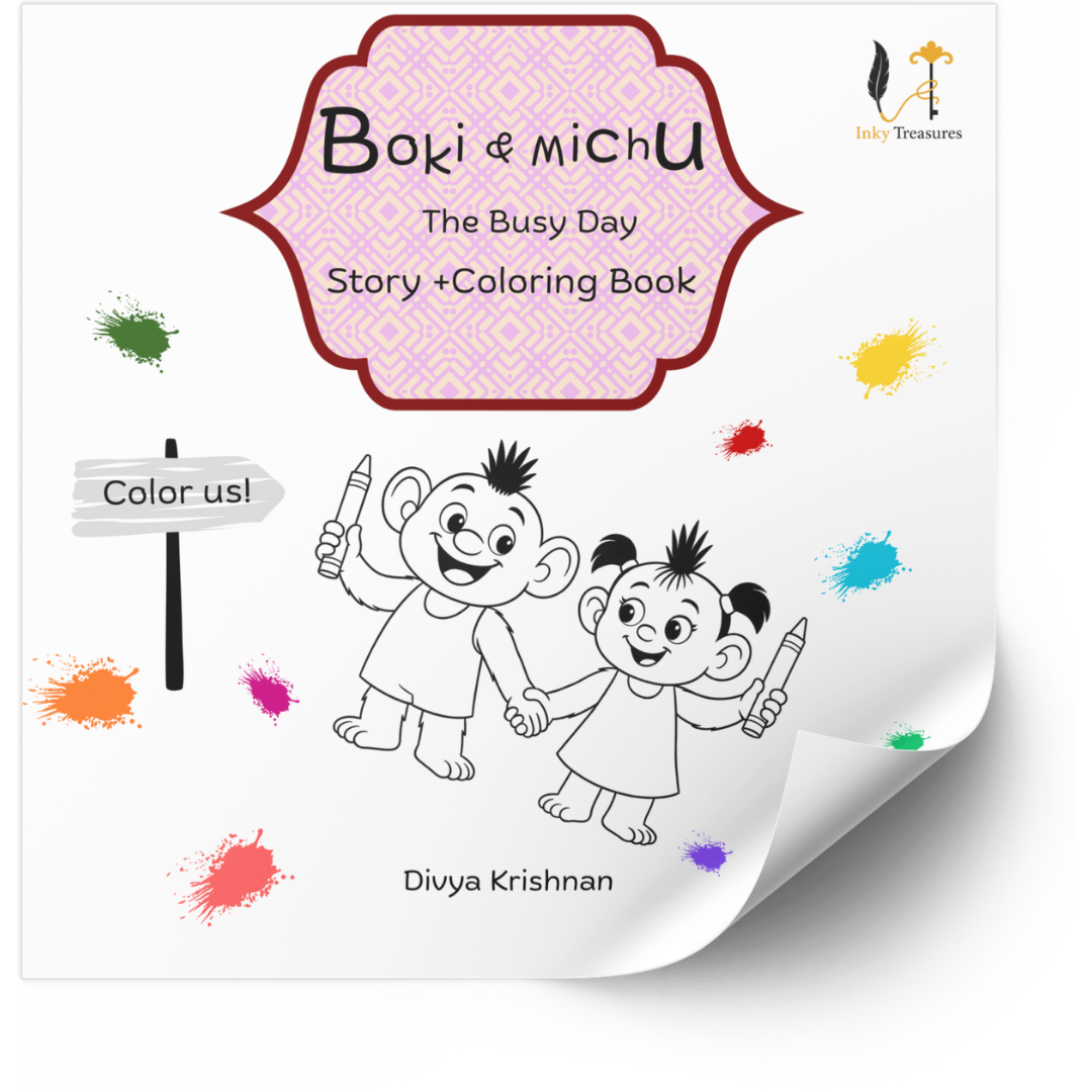 boki & michu the busy day (coloring & story book) boki & michu the busy day (coloring & story book)